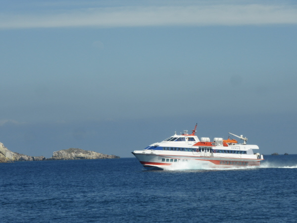 Hydrofoil "Eschilo" (IMO 9309899) at Panarea