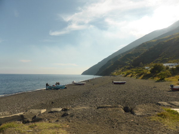 Black beach on Stromboli