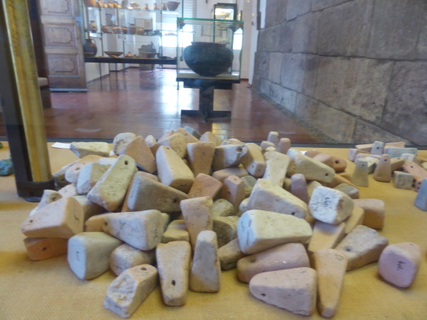 Mosaic tiles (we think) in the museum