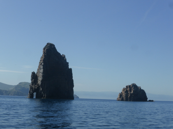 Volcanic remnants off Lipari
