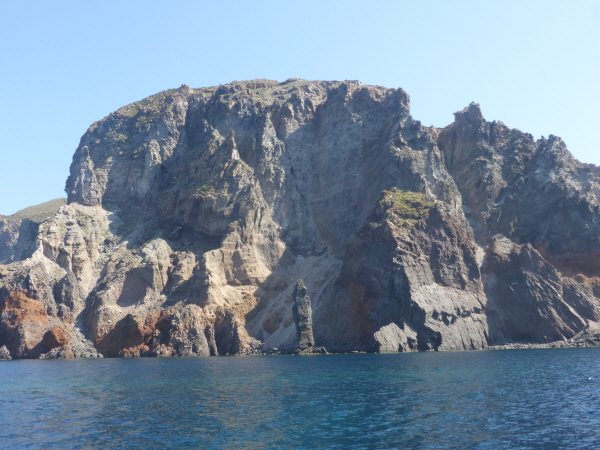 Volcanic scenery off Lipari