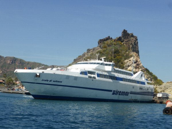Fast car ferry "Isola di Vulcano" (IMO 9166194) at Vulcano