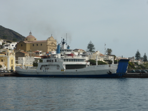 Car ferry "Helga" (IMO 7320693) at Salina