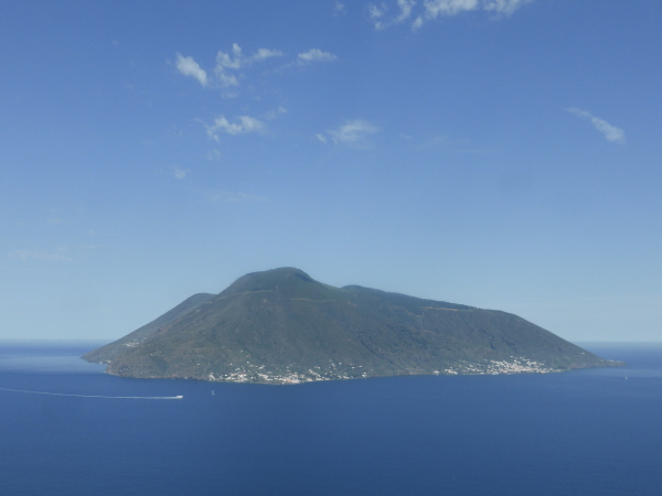 Salina seen from Lipari