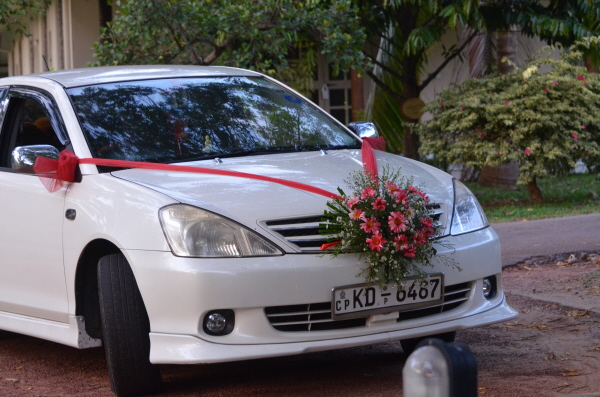 Wedding car at the Tamarind Tree hotel (last photo in this section)