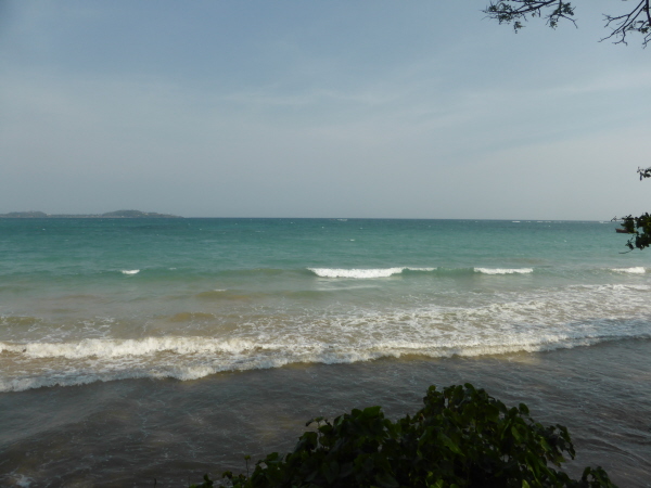 Beach in front of our first hotel